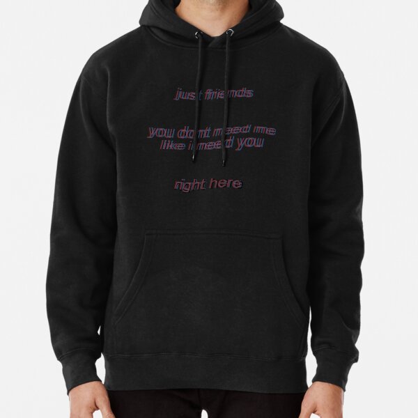 Keshi Lyrics Just Friends Like I Need U Right Here Sticker Pullover Hoodie RB2407 product Offical keshi Merch